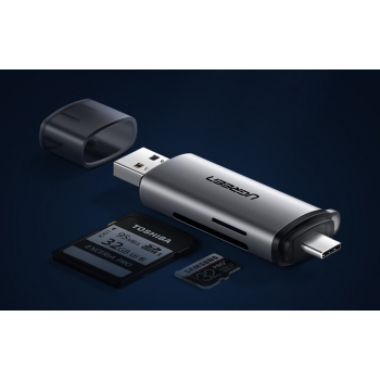 UGREEN  Adapter USB + USB-C czytnik kart SD + microSD